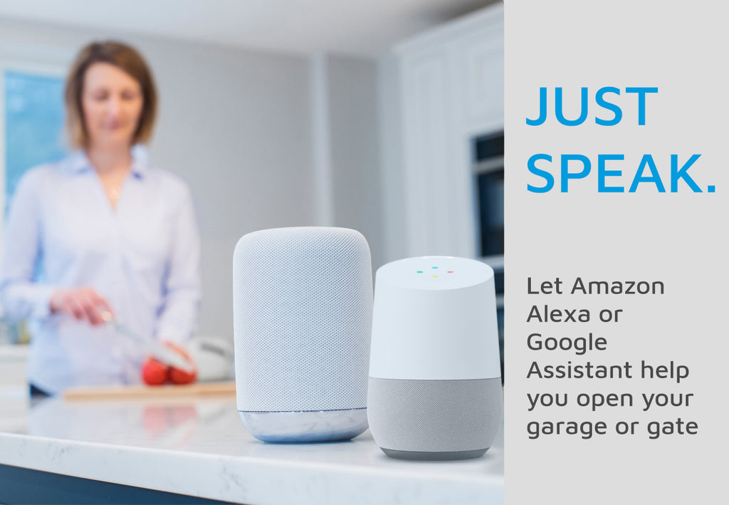 nexx garage smart wifi remote door opener simply just speak to amazon alexa or google assistant devices